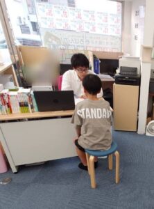 自習サポートの様子
