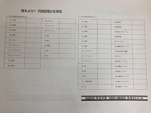 中２向け 化学変化も個別指導で徹底理解 長良中 東長良中 青山中の個別指導塾 明海ゼミナール 長良校 個別指導塾 明海ゼミナール 長良校 塾長ブログ 明海学院 明海ゼミナール